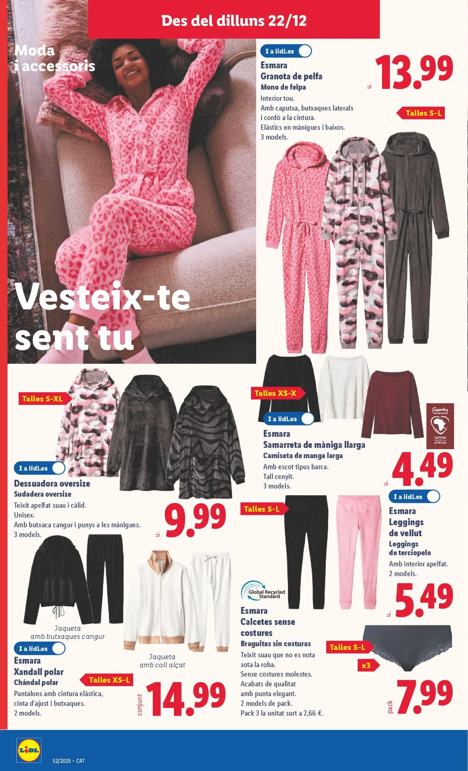 Lidl folleto de bazar │ válido desde el 22.12.2025 | Página: 14 | Productos: Sudadera