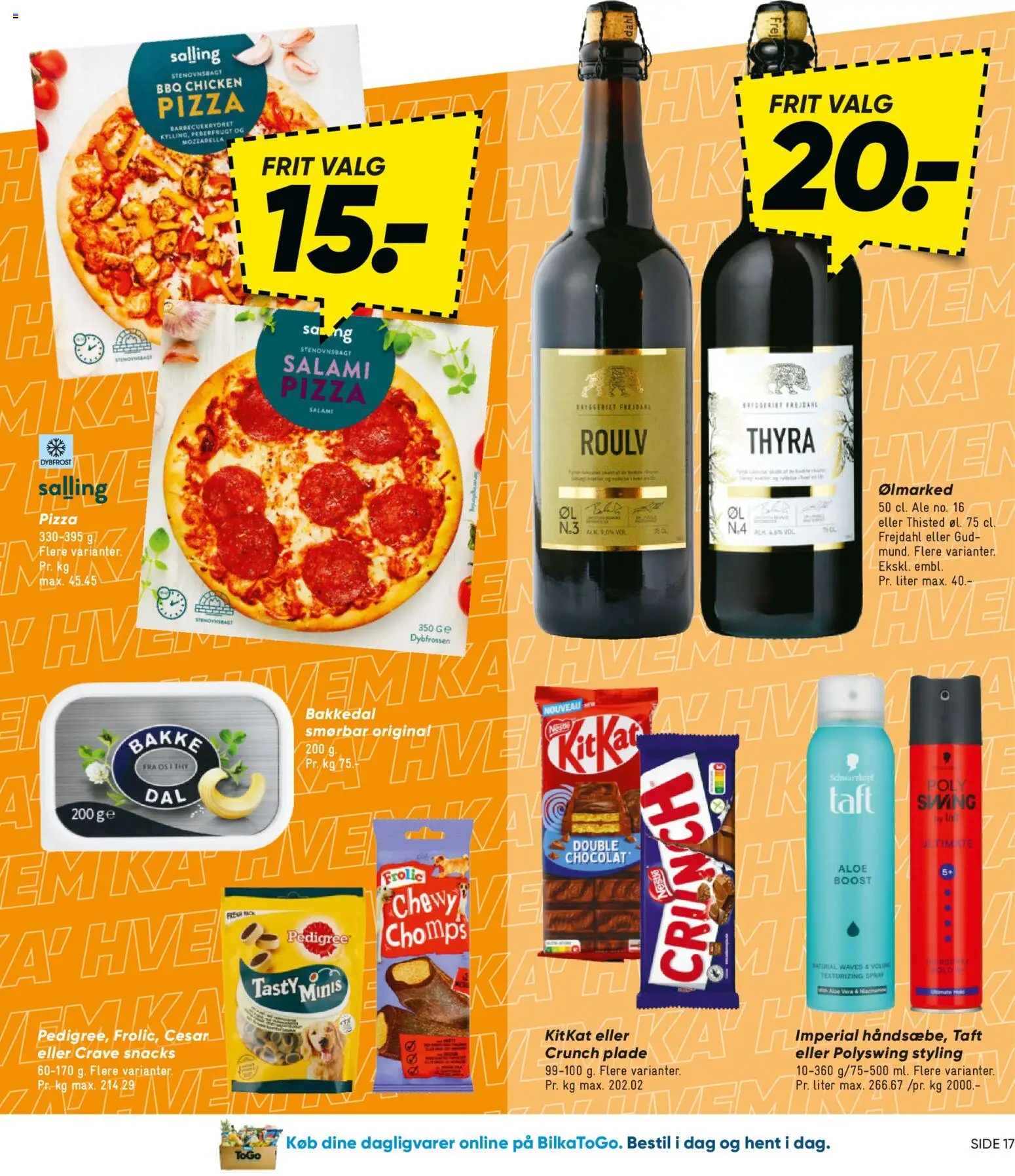 Bilka tilbudsavis – gyldig fra 20.02.2026 | Side: 21 | Produkter: Salami, Pizza, Mozzarella, Peberfrugt