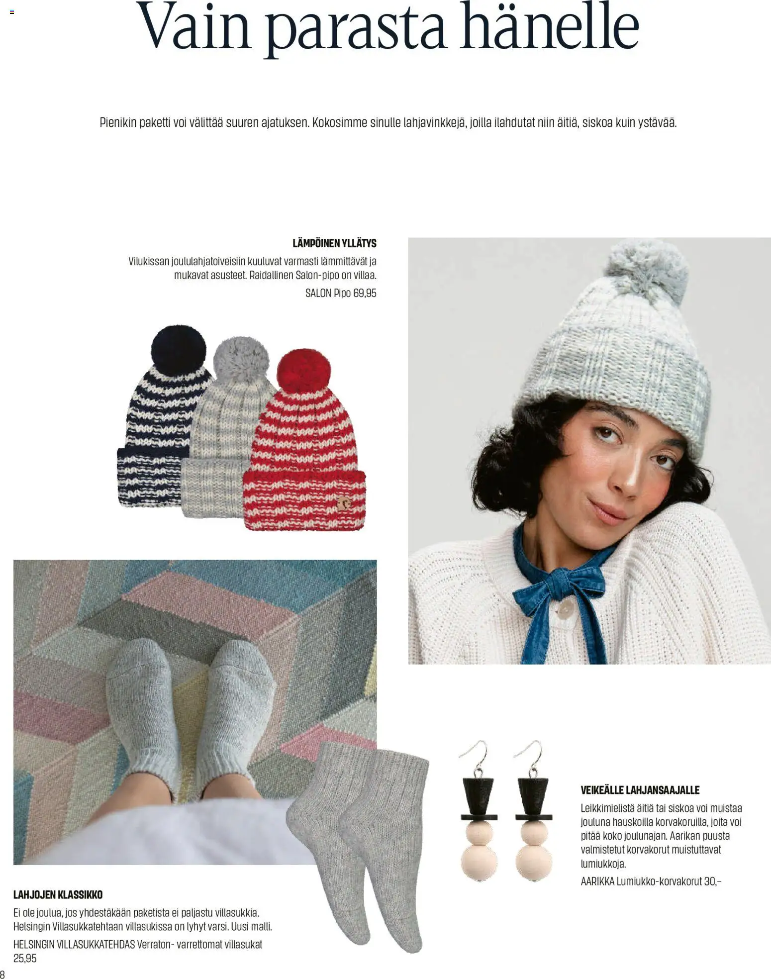 Sokos tarjoukset – voimassa 12.11.2025 alkaen | Sivu: 8 | Tuotteet: Voi, Korvakorut, Pipo