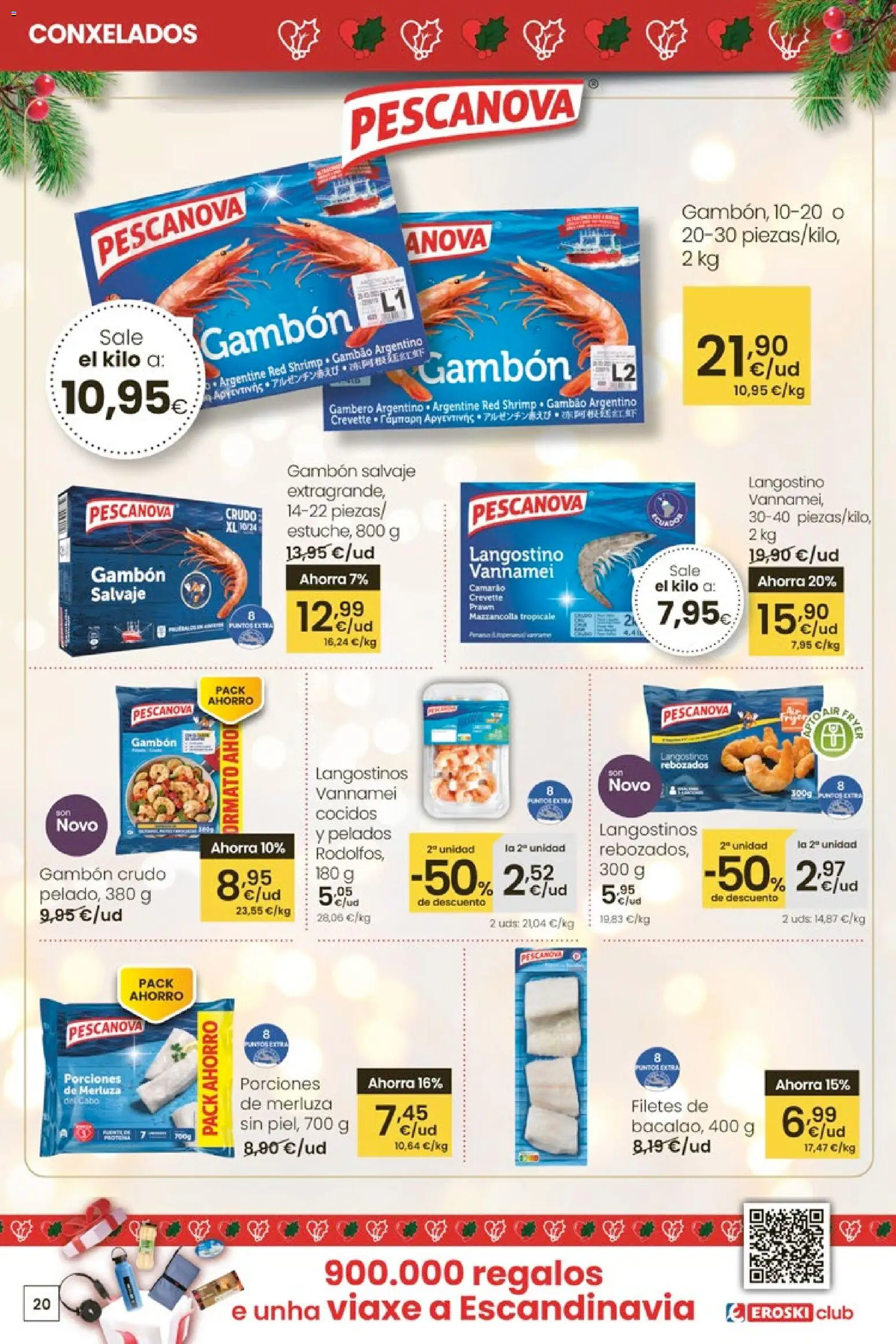 Eroski - Nadal  │ válido desde el 18.12.2025 | Página: 20 | Productos: Langostino