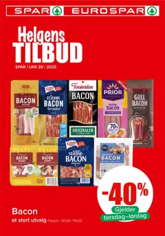 Forhåndsvisning av Spar Helgens Tilbud gyldig fra 25.09.2025