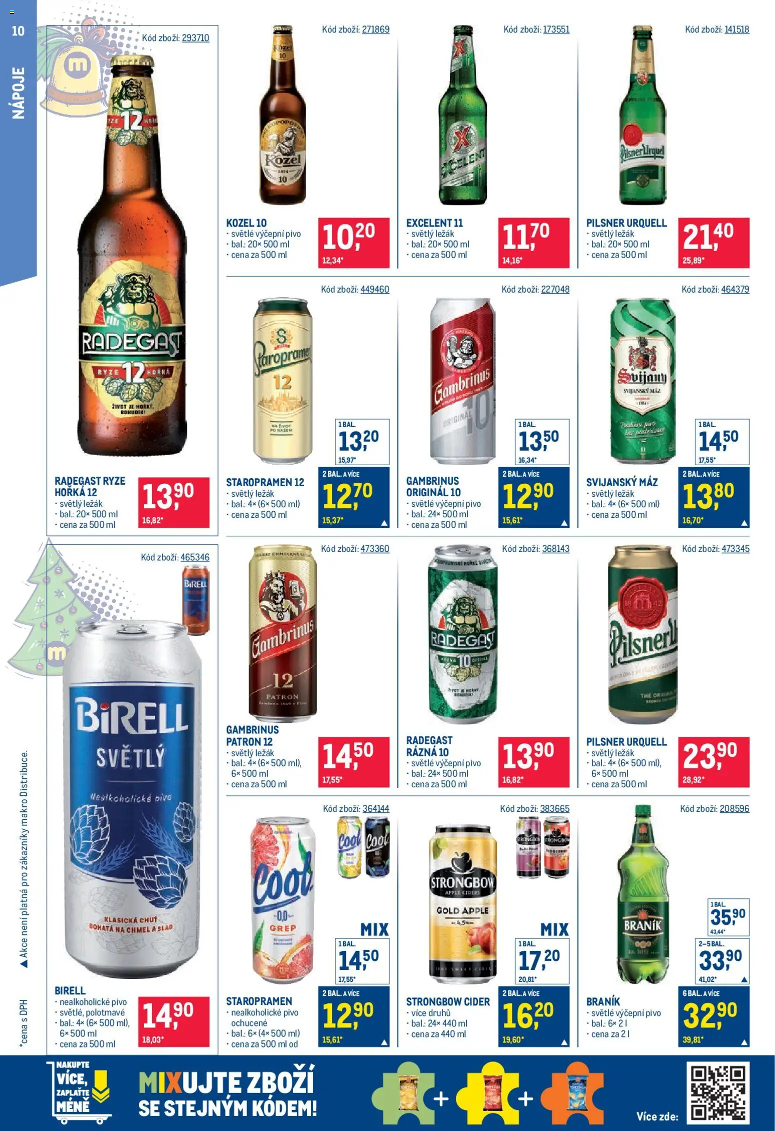 Makro leták - Maloobchod od 03.12.2025 | Strana: 10 | Produkty: Staropramen 12, Excelent 11, Pilsner, Apple