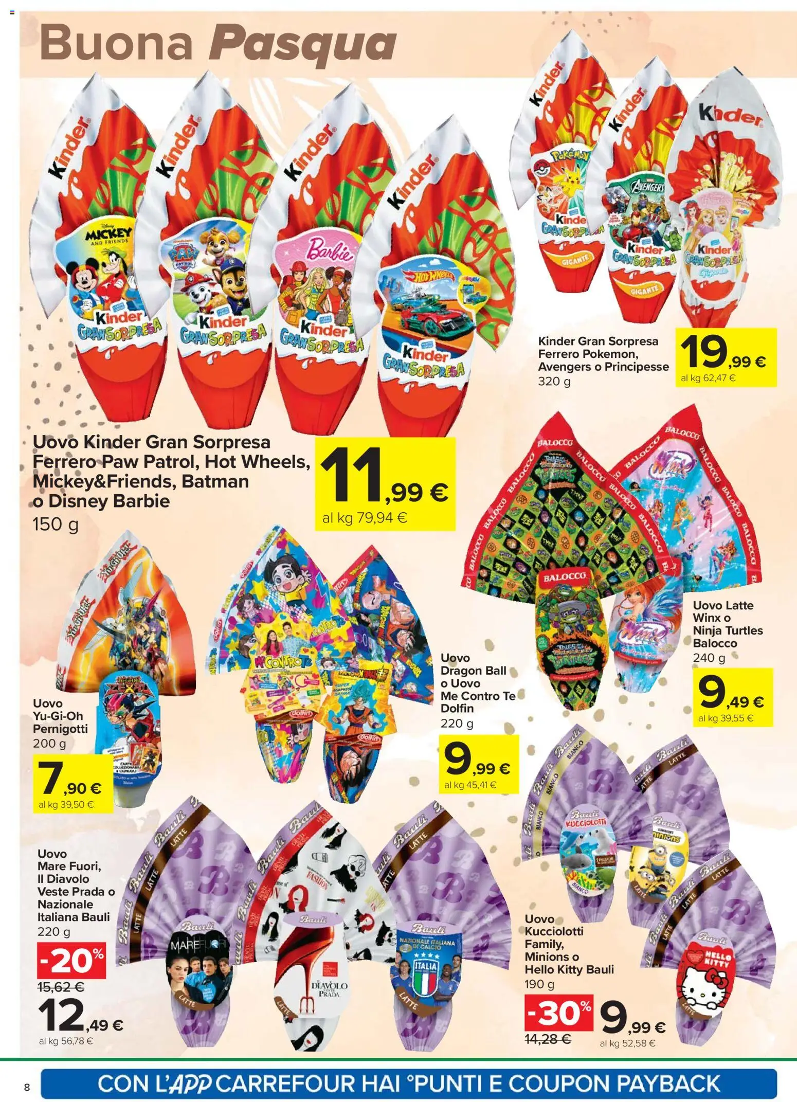 Volantino Carrefour del 24.03.2026 | Pagina: 8 | Prodotti: Tè, Latte