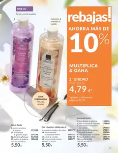 Vista previa Catálogo AVON campaña 4 válido desde el 01.04.2026 | Página: 31 | Productos: Φορτιστής, Gel de ducha, Body, Ducha
