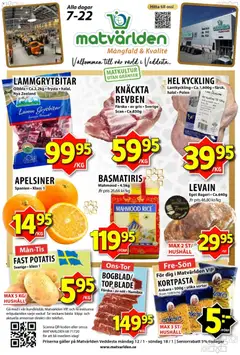Matvärlden - erbjudanden - Förhandsvisning av reklamblad från butik Matvärlden aktuell från 12.01.2026