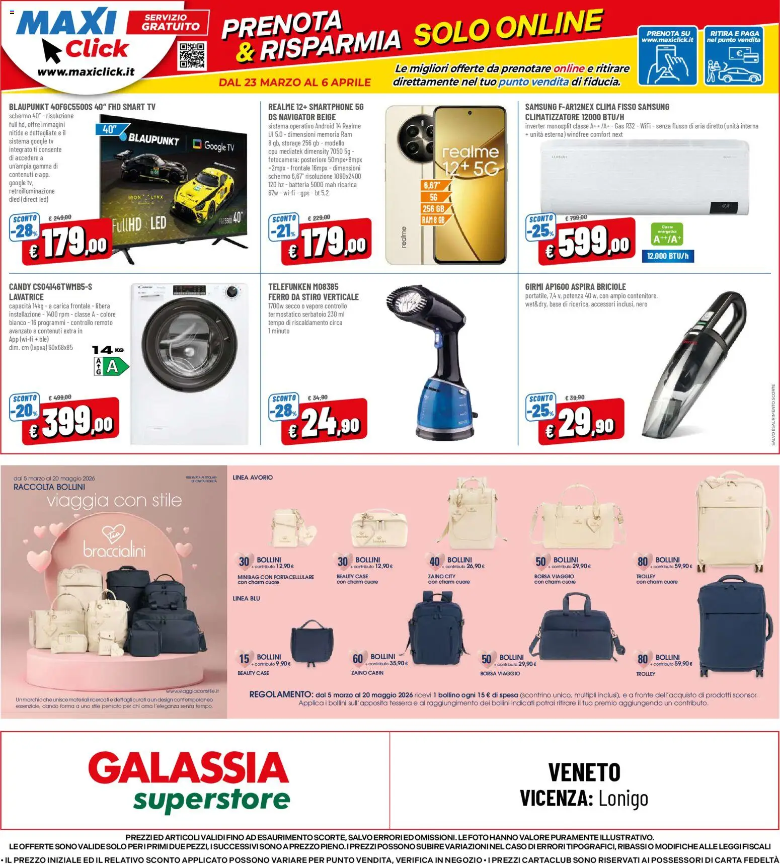 Volantino Galassia del 23.03.2026 | Pagina: 28 | Prodotti: Schermo, smart TV, TV, Batteria