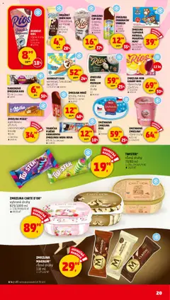 Penny Market leták - Čtvrtečník od 24.07.2025 | Strana: 20 | Produkty: Carte D'Or zmrzlina, Krém, Pribináček, Rios