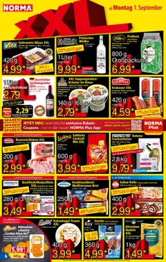 Norma Prospekt 	 - gültig ab dem 01.09.2025 | Seite: 6 | Produkte: Hahnchen, Erdnüsse, Schinken, Salat