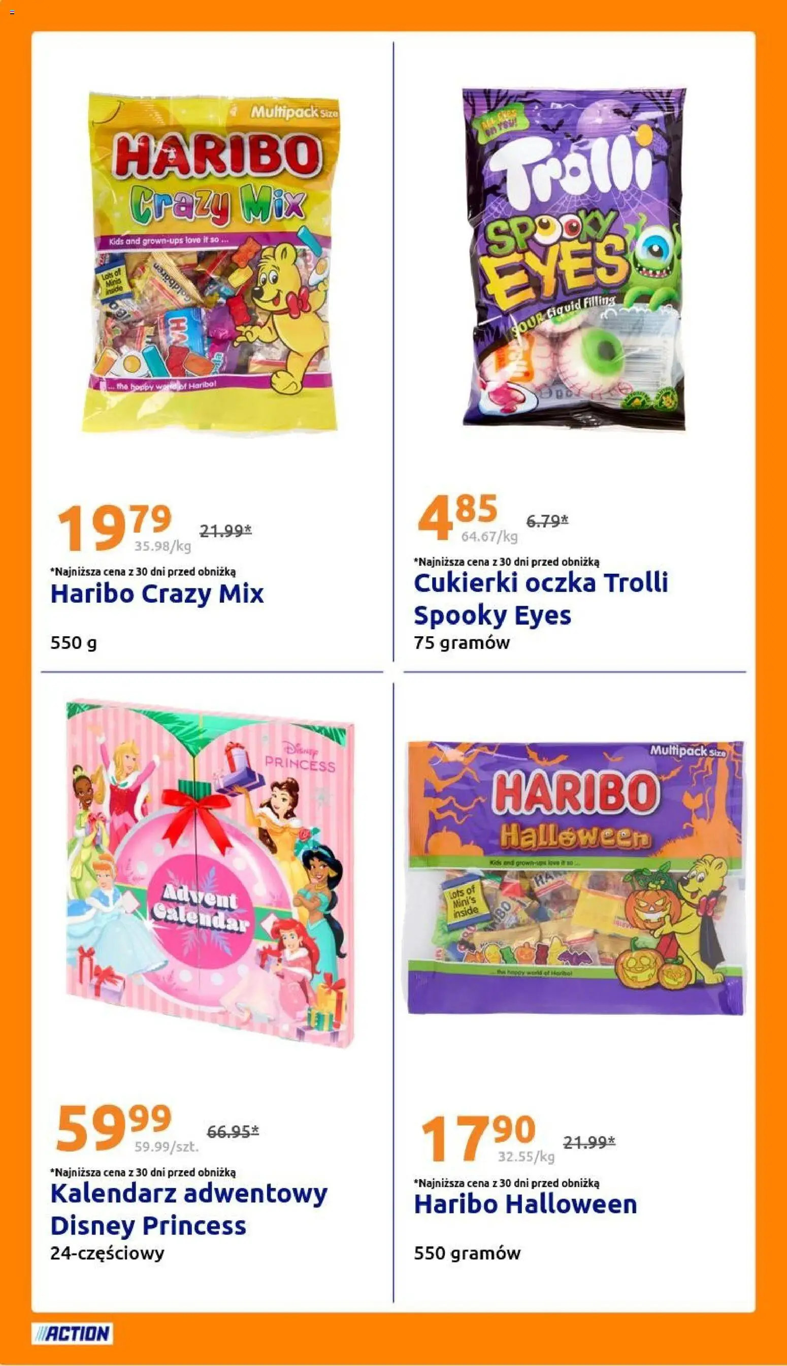 Action Gazetka od 29.10.2025 | Strona: 28 | Produkty: Kalendarz adwentowy, Kalendarz, Cukierki