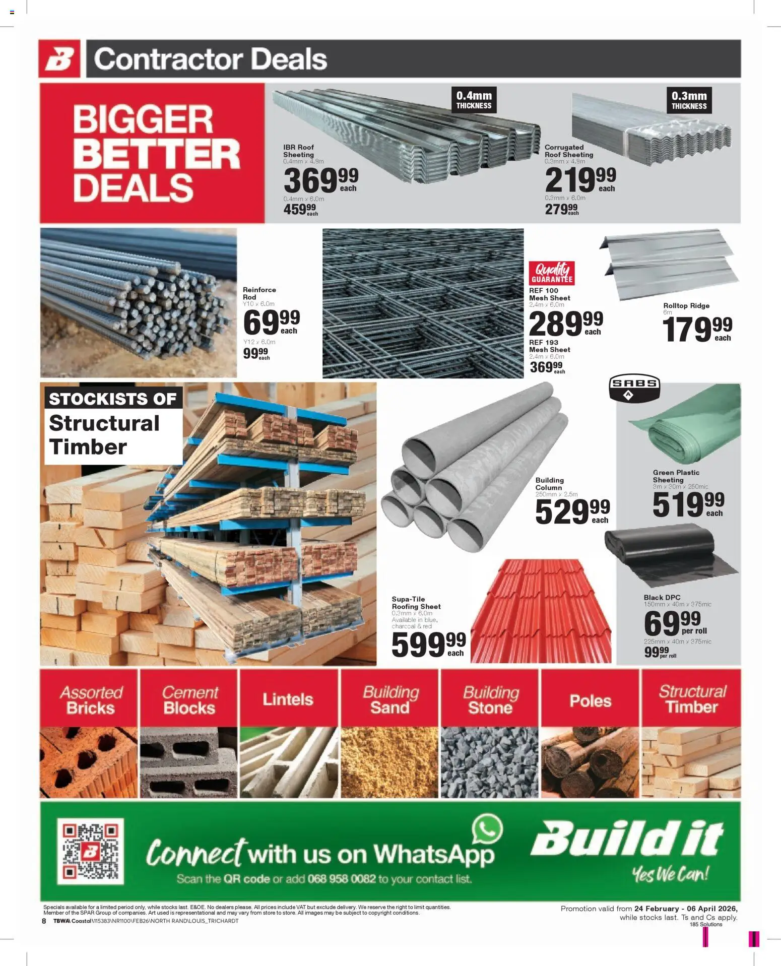 New Build It catalogue – valid from 24.02.2026 | Page: 8 | Products: Art, Cement
