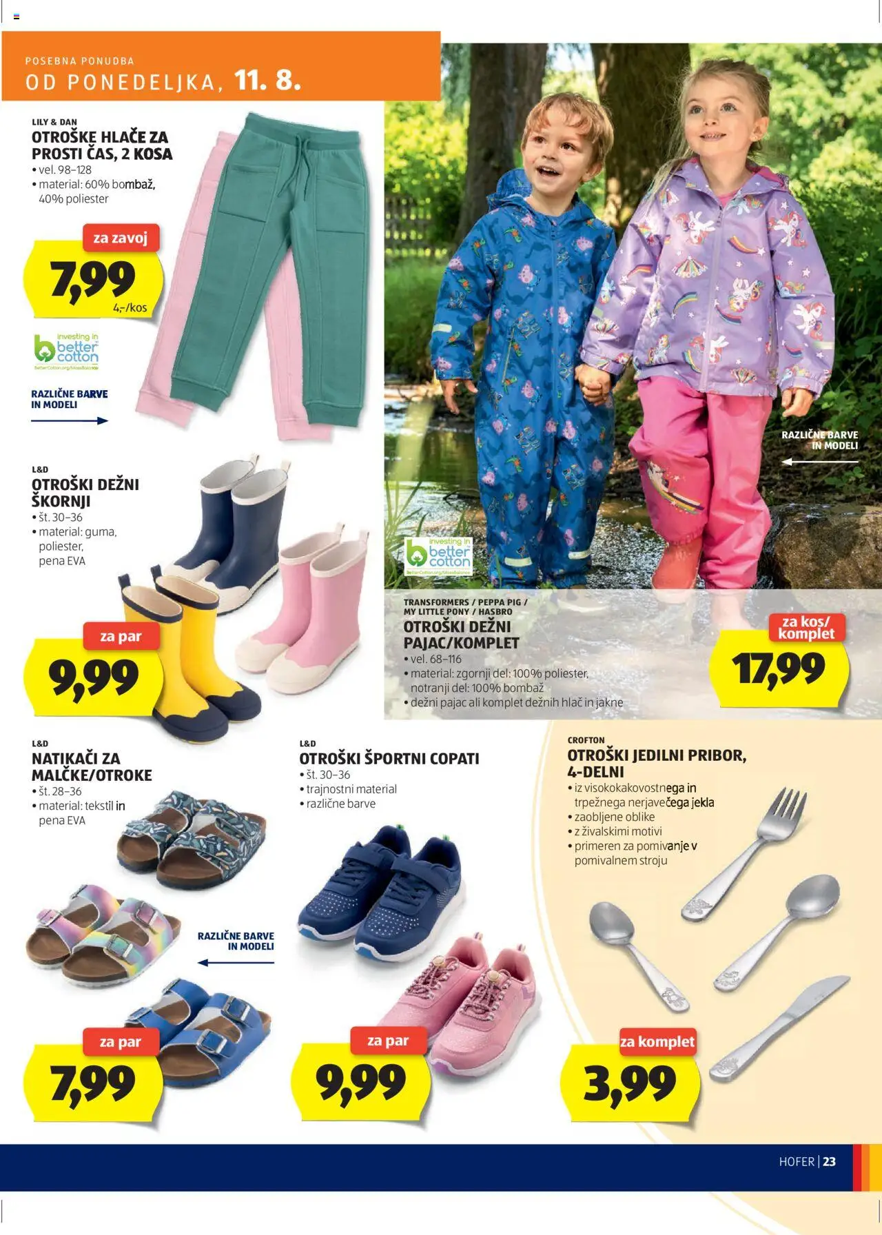 Hofer SI katalog | vrijedi od 07.08.2025 | Stranica: 23 | Proizvodi: Hlače