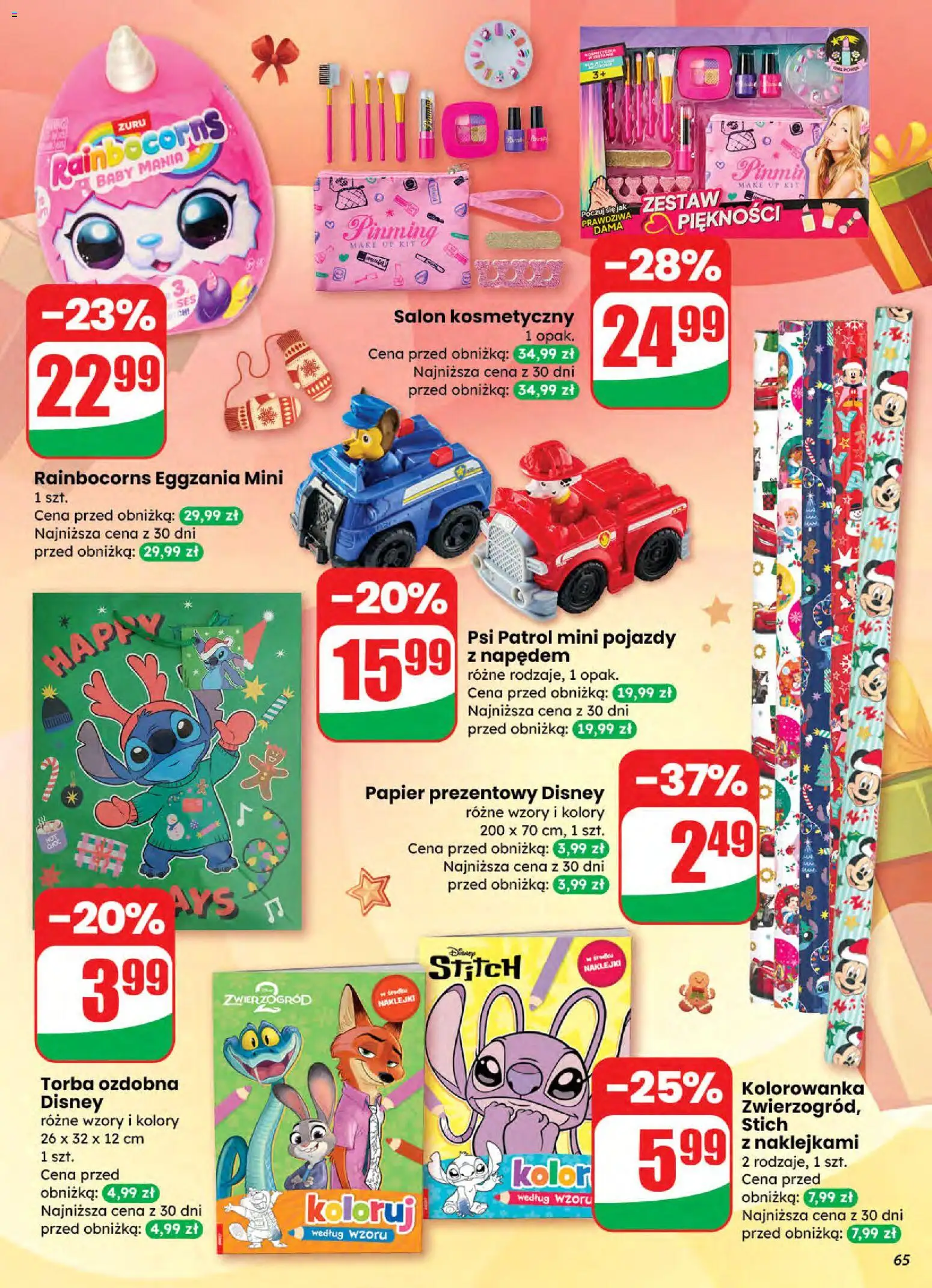 Dino Gazetka od 26.11.2025 | Strona: 65 | Produkty: Torba, Naklejki