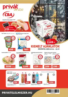 PRIVÁT - Aktuális szórólap MAX - amely érvényes a következő dátumtól: 11.12.2025