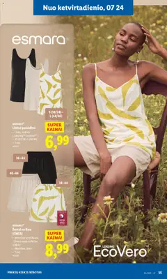 LIDL - Leidinys - Ne maisto prekių pasiūlymai│galioja nuo 21.07.2025 | Puslapis: 35 | Prekių: Palaidinė, Šortai