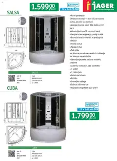 Jager katalog savne in masažni bazeni │ velja od 18.11.2024 | Stran: 29 | Izdelki: Ventil, Tuš kad, Generator, Vrata