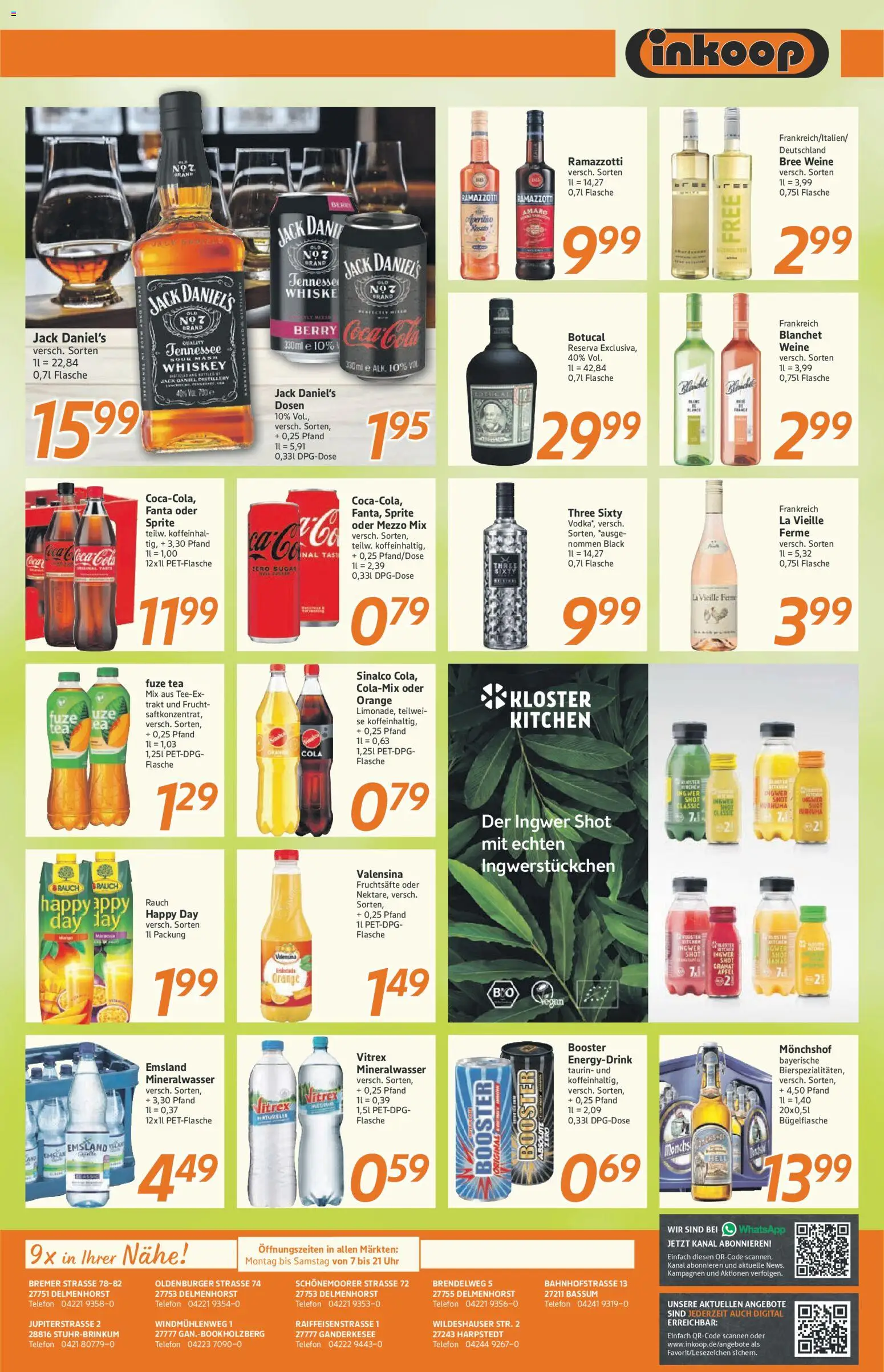 Inkoop Prospekt 	 – gültig ab 16.02.2026 | Seite: 7 | Produkte: Monchshof, Fuze tea, Coca cola, Ramazzotti