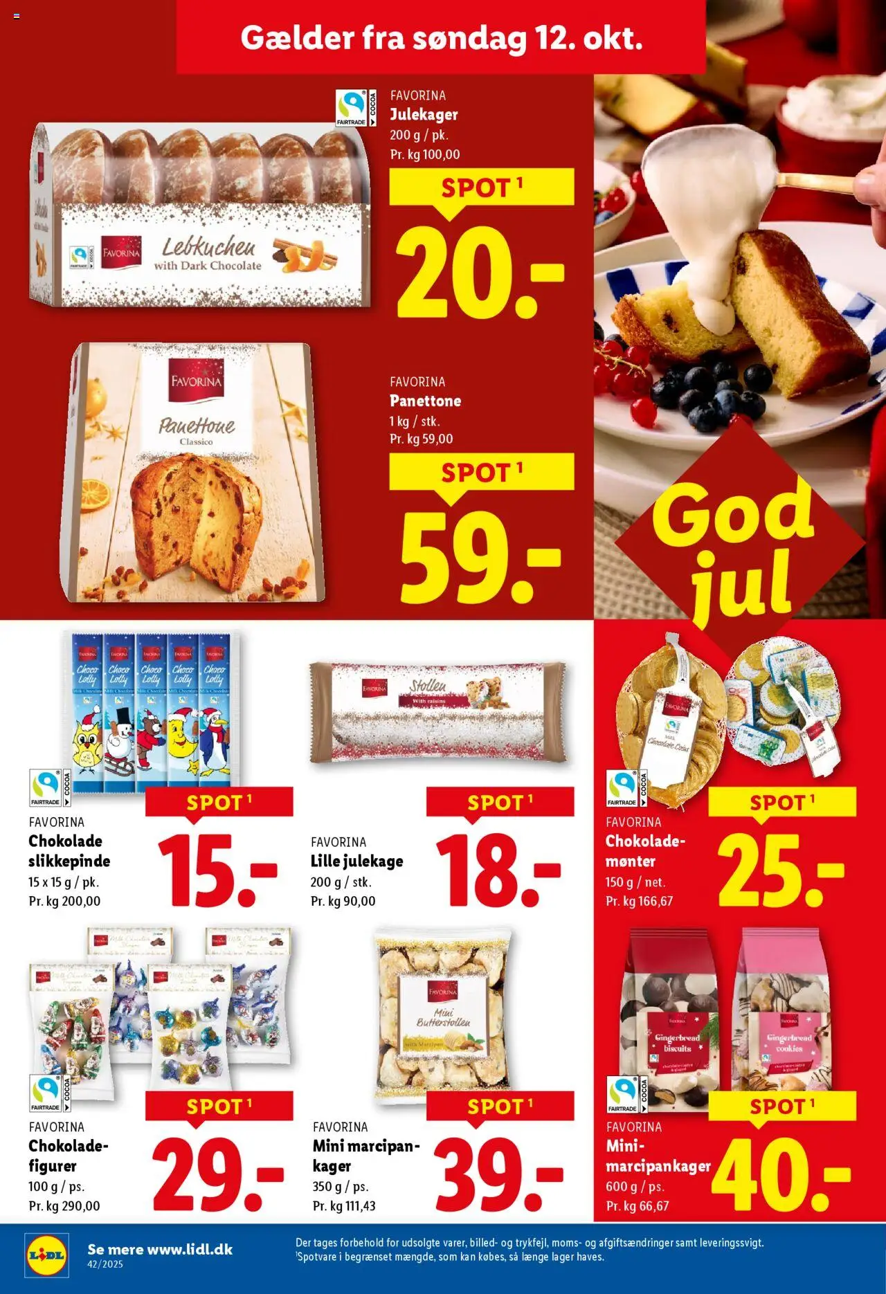Lidl tilbudsavis – gyldig fra 12.10.2025 | Side: 13 | Produkter: Chokolade, Cookies, Marcipan, Kager