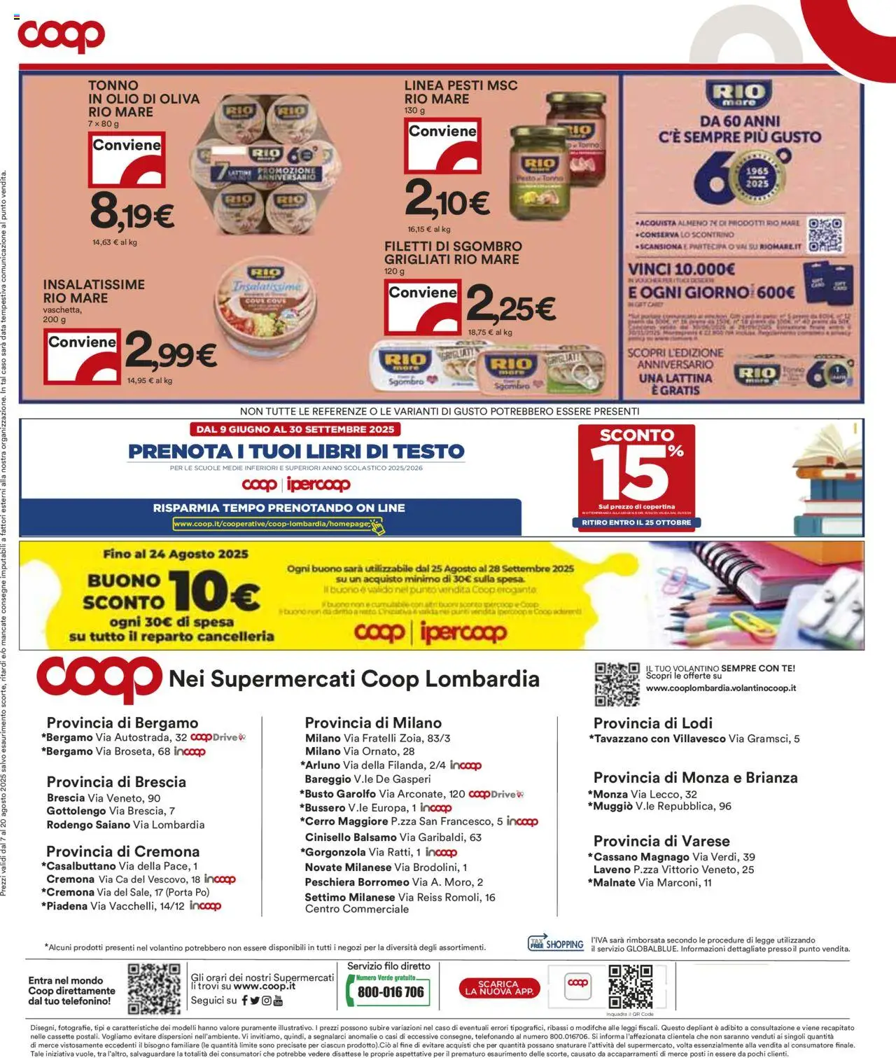 Volantino COOP del 07.08.2025 | Pagina: 18 | Prodotti: Balsamo, Data, Sgombro, Olio di Oliva