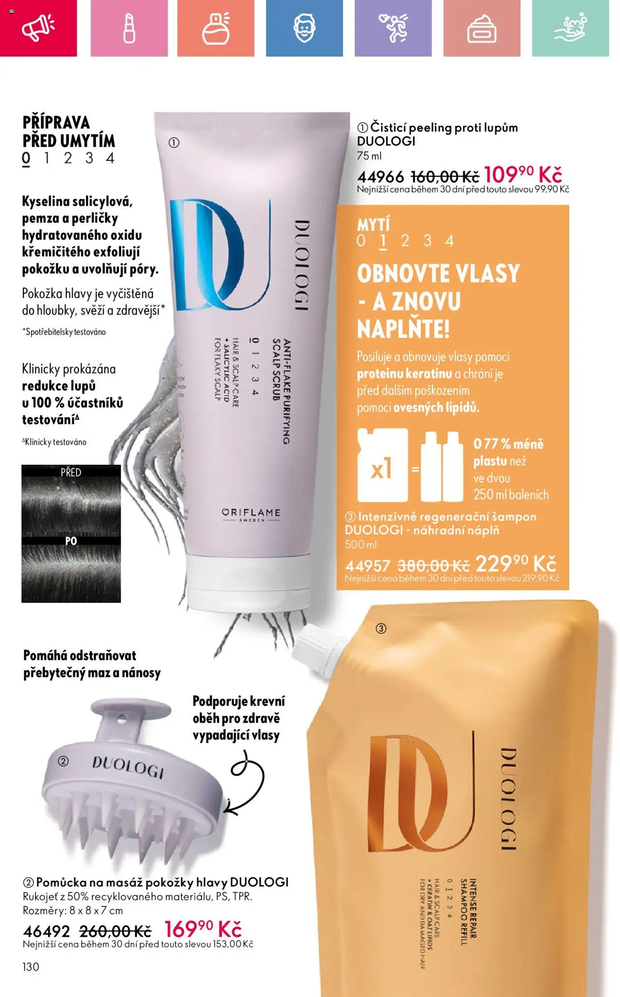 Oriflame katalog č.10/2025 od 06.07.2025 | Strana: 130 | Produkty: Šampon, Peeling