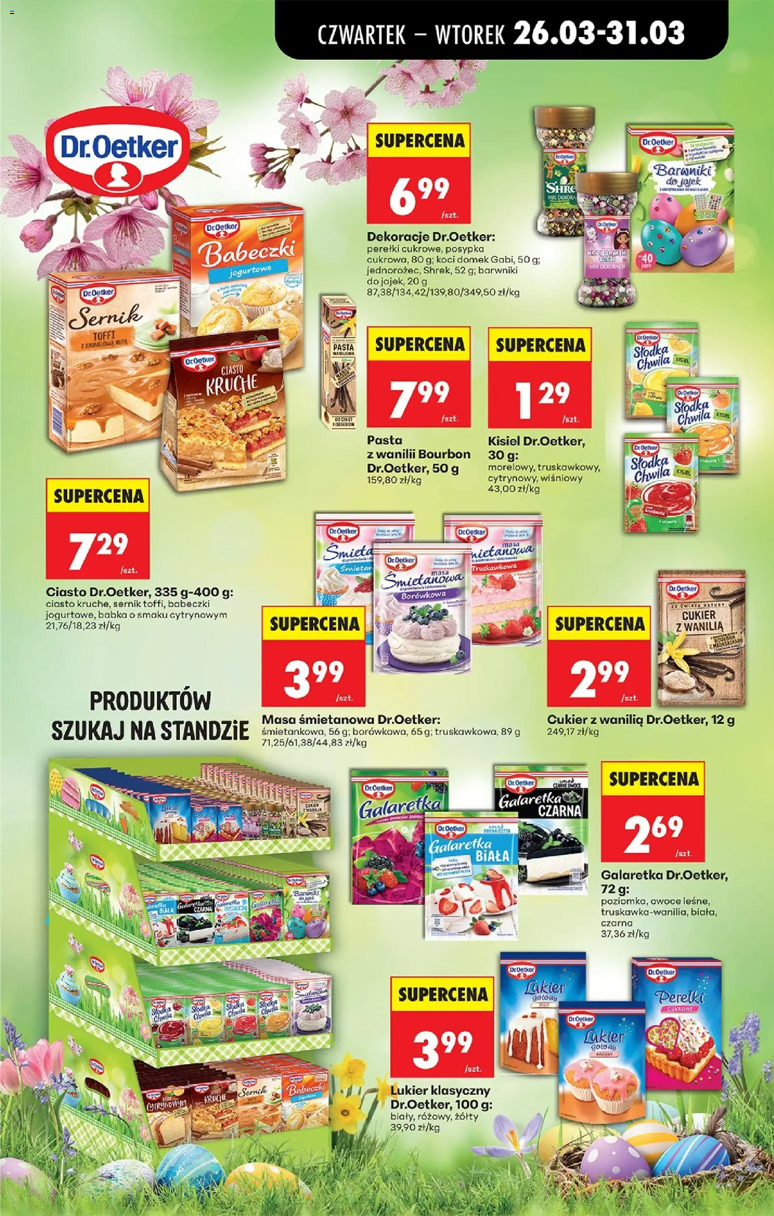 Biedronka gazetka od czwartku od 26.03.2026 | Strona: 59 | Produkty: Galaretka, Ciasto, Babka, Owoce