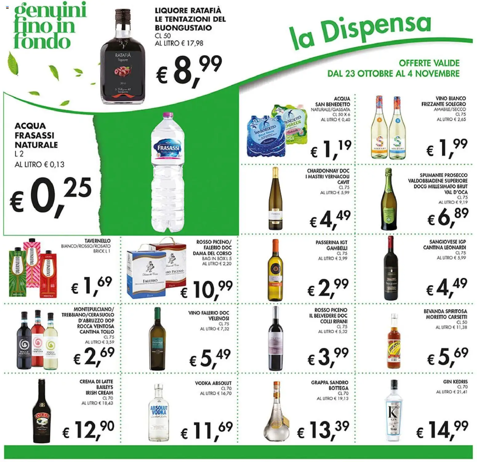 Volantino Coal del 23.10.2025 | Pagina: 12 | Prodotti: Crema, Gin, Latte, Vino bianco