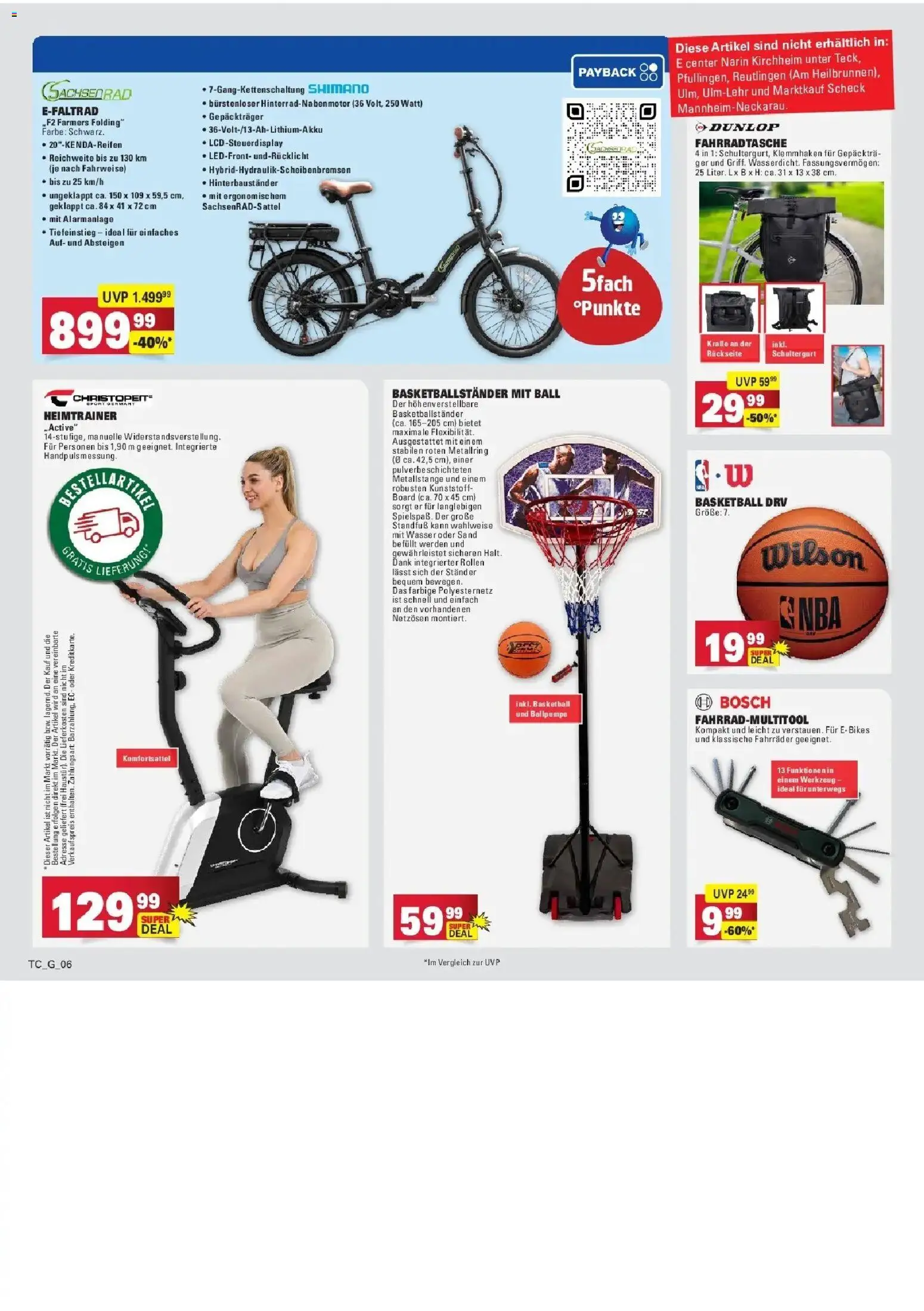Angebote – gültig ab 16.03.2026 | Seite: 71 | Produkte: Bosch, Heimtrainer, Wasser, Basketball