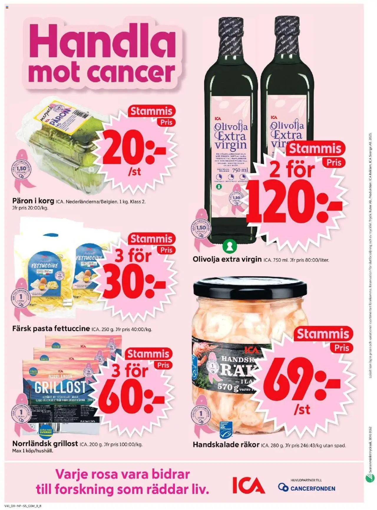 ICA Supermarket reklamblad aktuell från 06.10.2025 | Sida: 10 | Produkter: Doft, Grillost, Korg, Olivolja