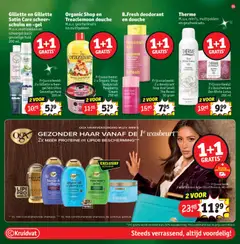 Gillette en Gillette Satin Care scheer-schuim en -gel, M.u.v. multipakken en scheergel basic gevoelige huid 200 ml. - Voorbeeld van een folder van Kruidvat, geldig van 16.12.2025 | Pagina: 39 | Producten: Douche, Conditioner, Deodorant, Kan