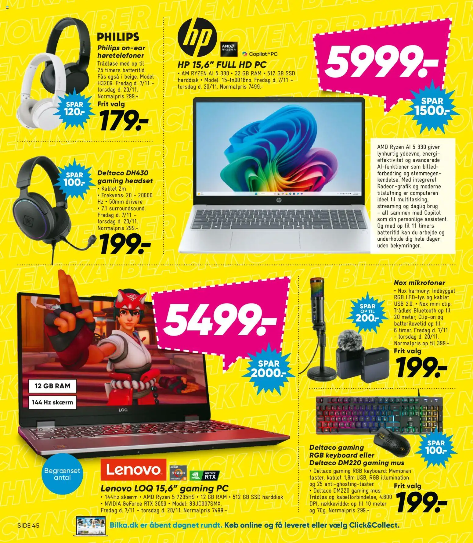 Bilka tilbudsavis – gyldig fra 07.10.2025 | Side: 15 | Produkter: USB, Mus, Gaming mus, SSD