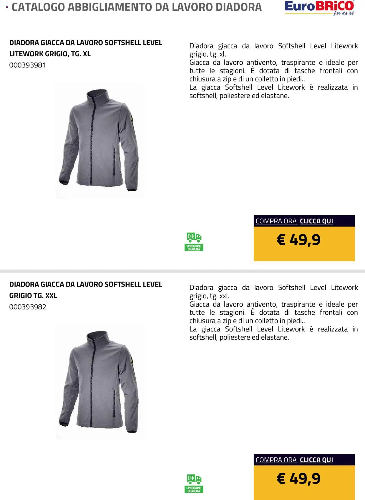 Volantino Eurobrico del 23.07.2025 | Pagina: 10 | Prodotti: Giacca