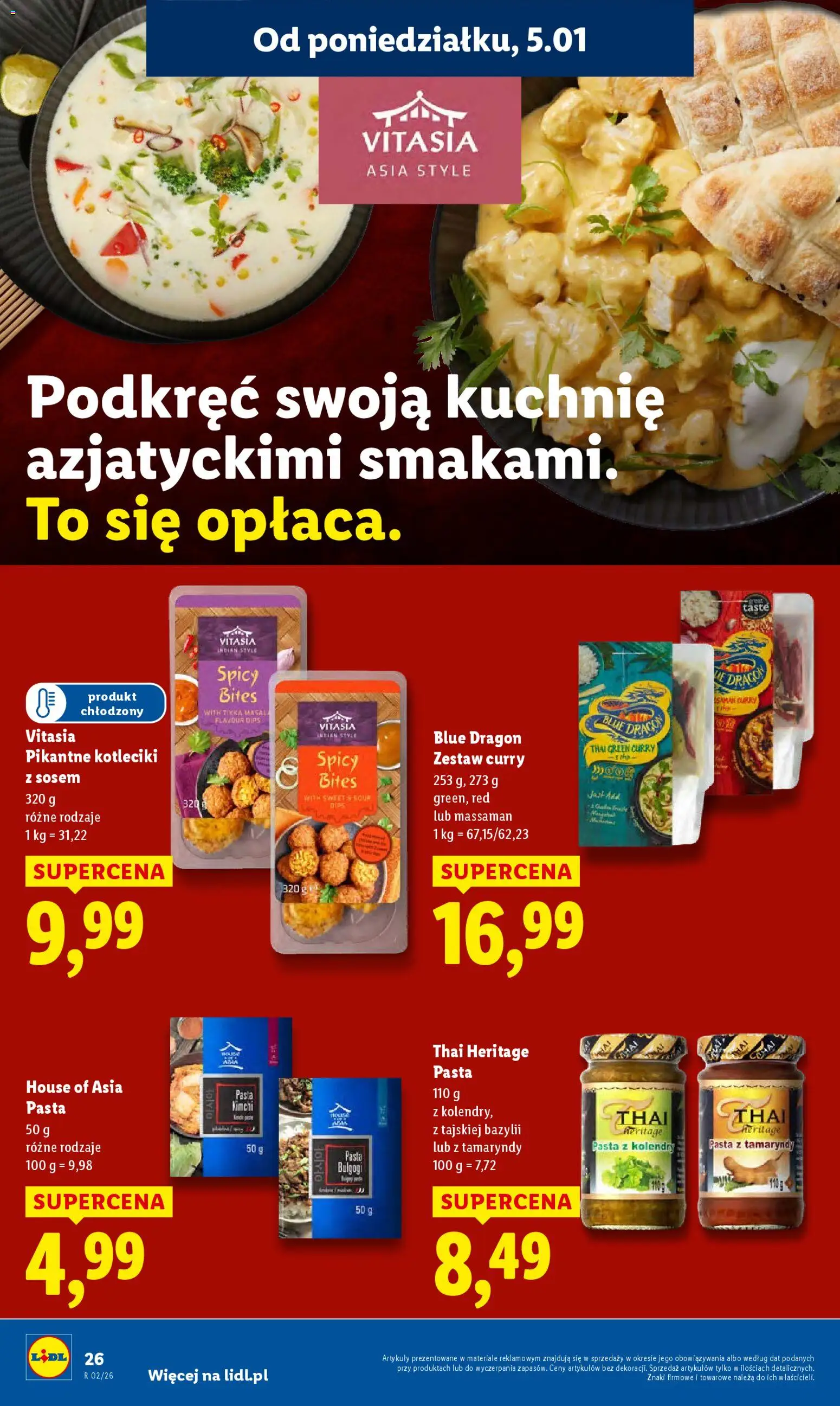 Lidl Gazetka od 05.01.2026 | Strona: 28 | Produkty: Kimchi, Curry, Tikka masala