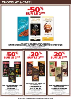 Carrefour - Prévisualisation de Carrefour Le mois vip, des promos très importantes valide à partir de 24.02.2026 | Page: 25 | Produits: Tablettes de chocolat, Sel, Lait, Lindt