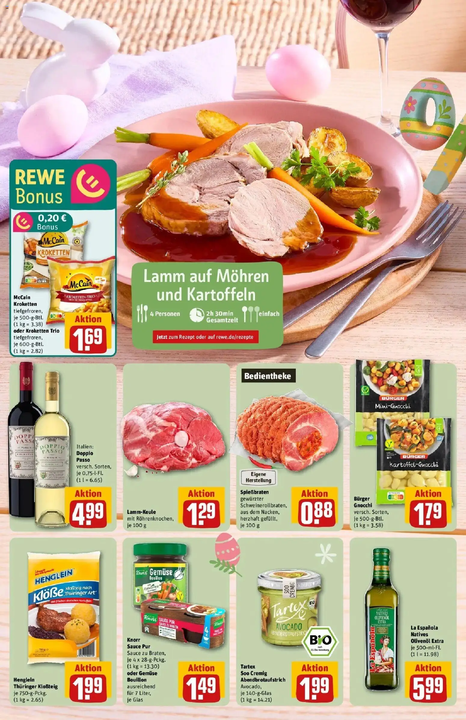 Rewe Prospekt Henstedt / Ulzburg	 – gültig ab 30.03.2026 | Seite: 6 | Produkte: McCain, Avocado, Gemüse, Doppio Passo