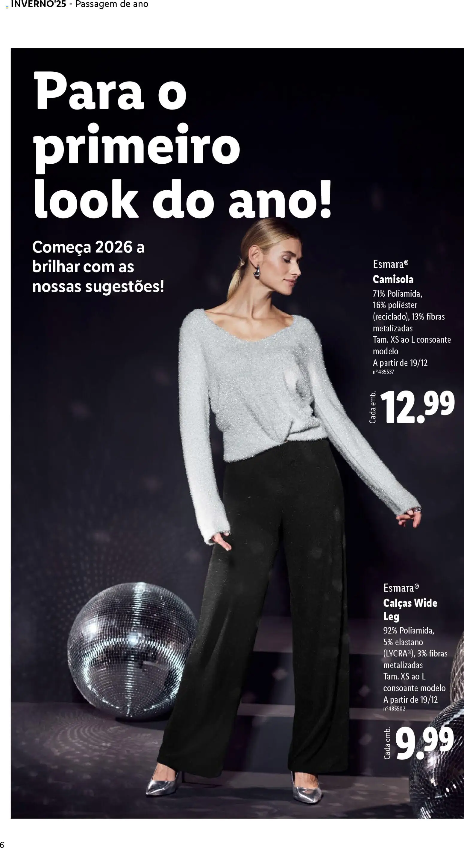 Lidl folheto │ válido de 01.12.2025 | Página: 6 | Produtos: Calças, Camisola