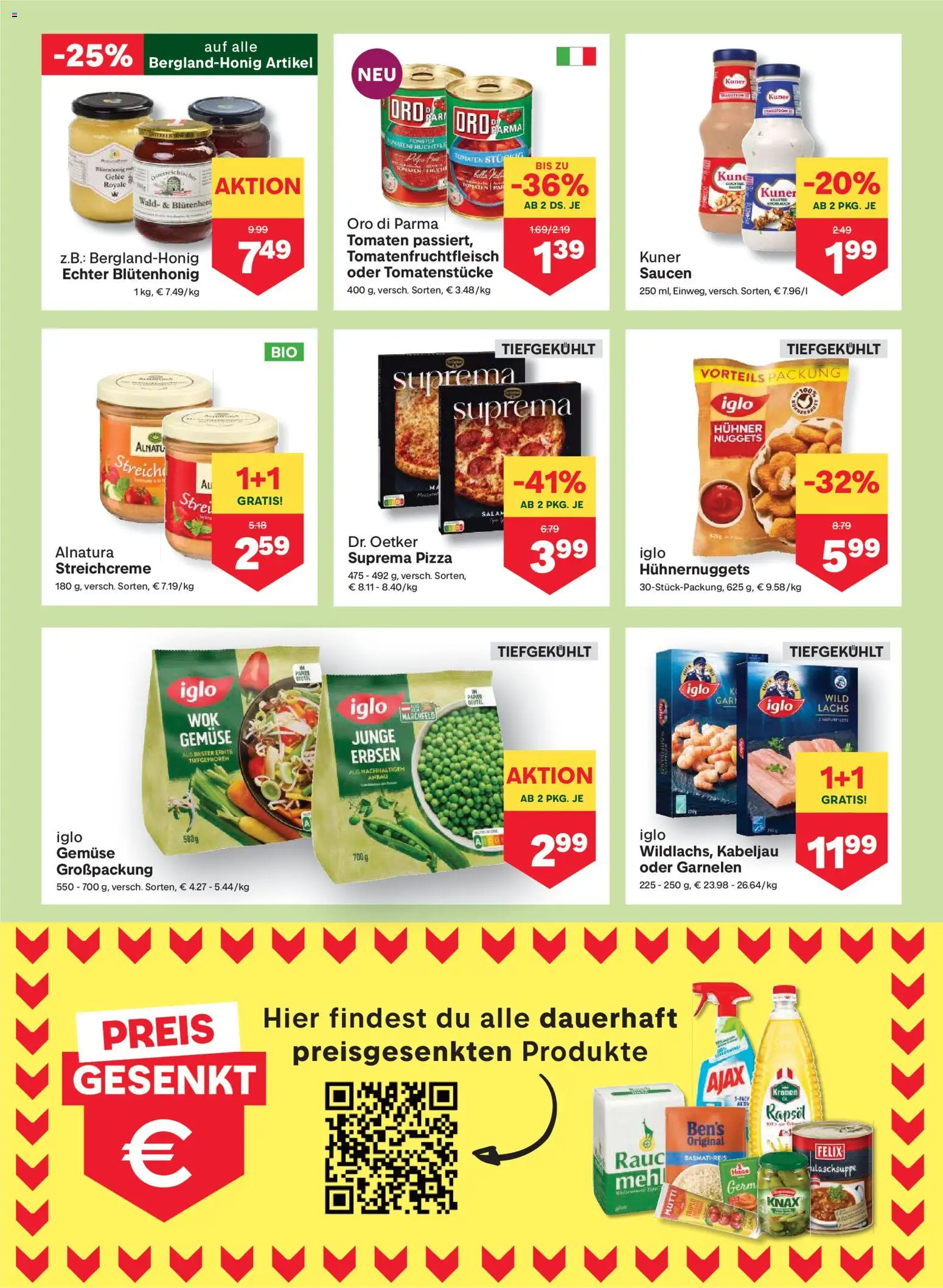 MPREIS Absam gültig ab 06.02.2026 | Seite: 6 | Produkte: Gemüse, Erbsen, Pizza, Tomaten