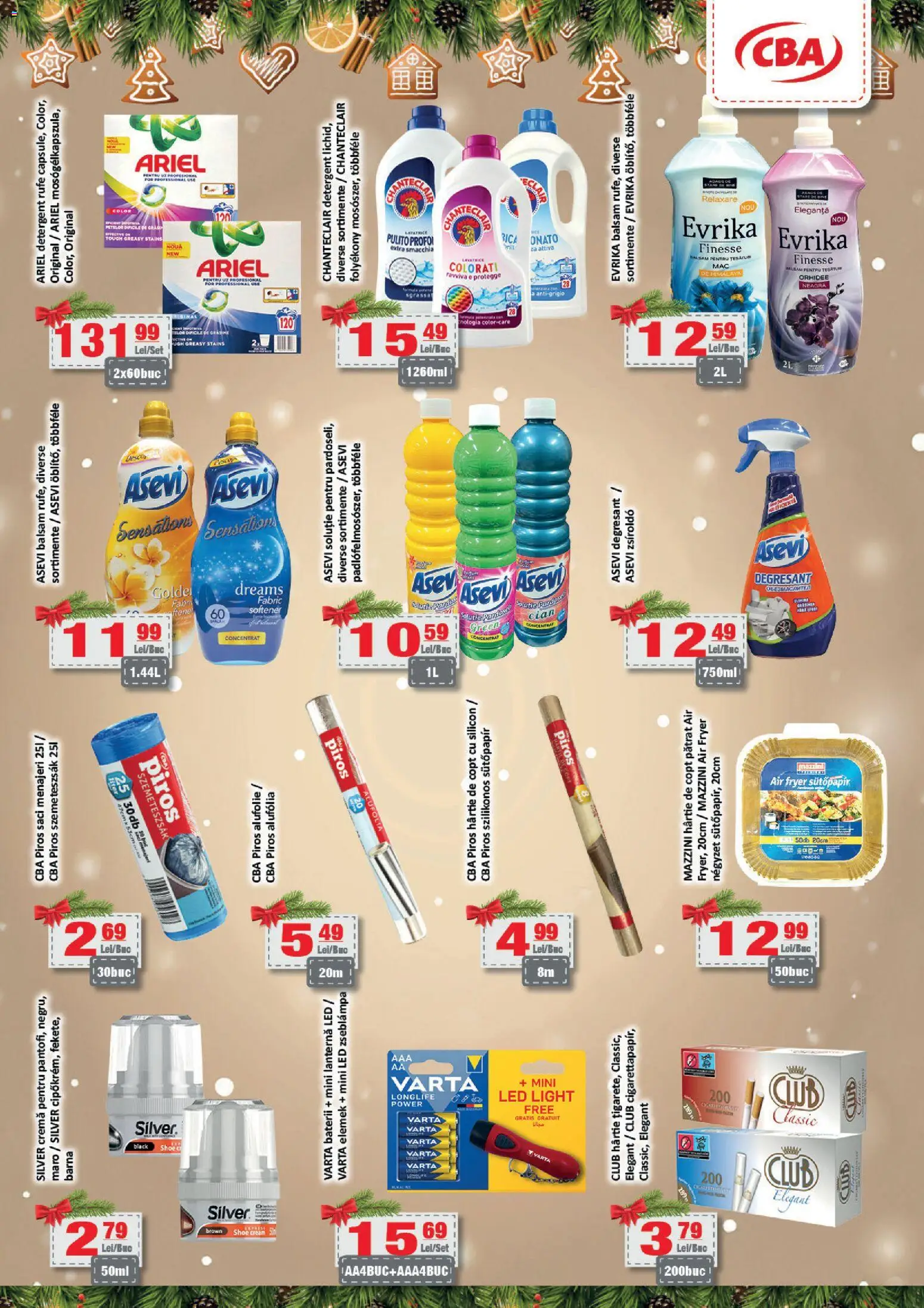 Noul catalog CBA – valabil de la 11.12.2025 | Pagină: 11 | Produse: Saci menajeri, Baterii, Cremă, Detergent