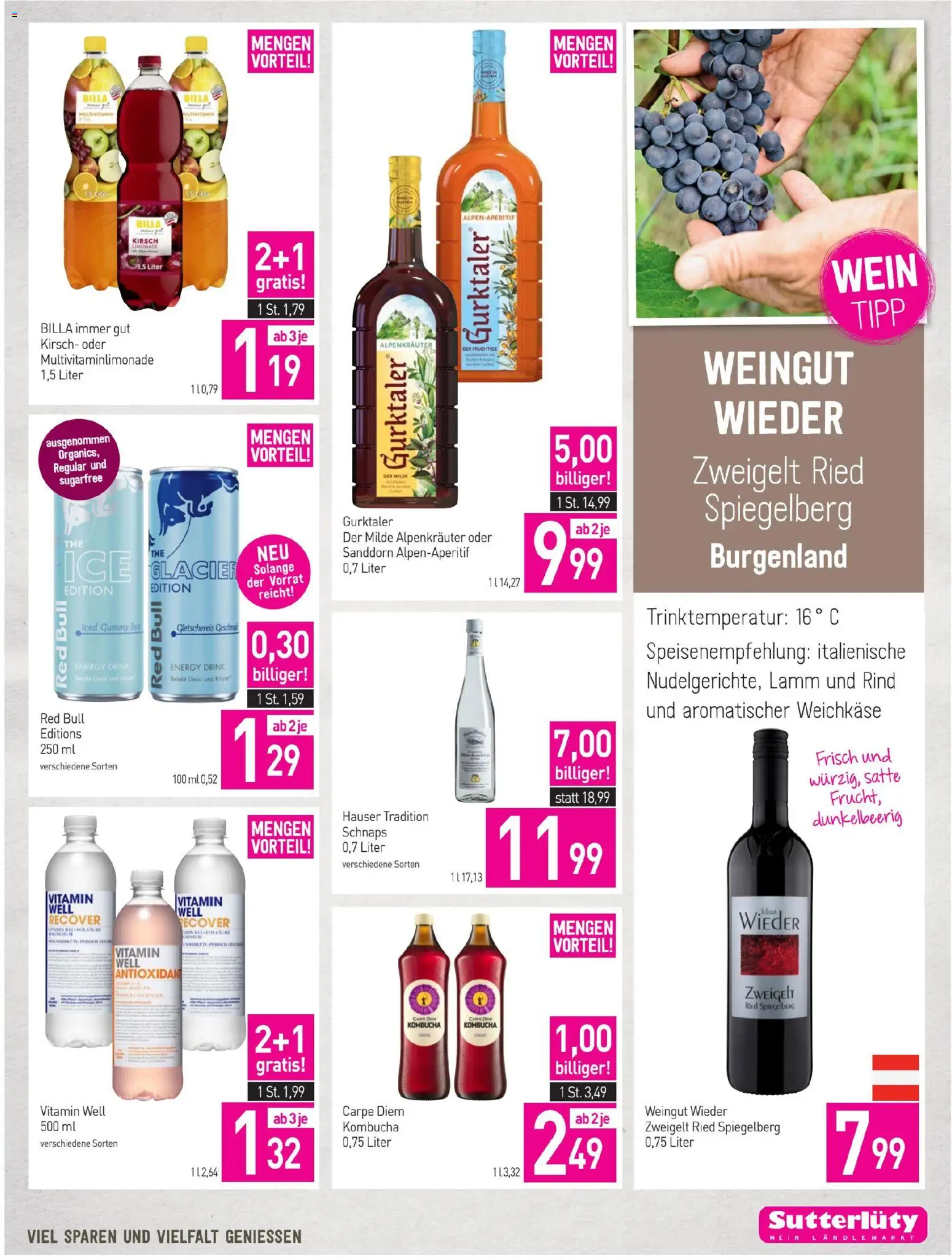Sutterlüty Flugblatt gültig ab 15.01.2026 | Seite: 17 | Produkte: Wein, Papier blanc