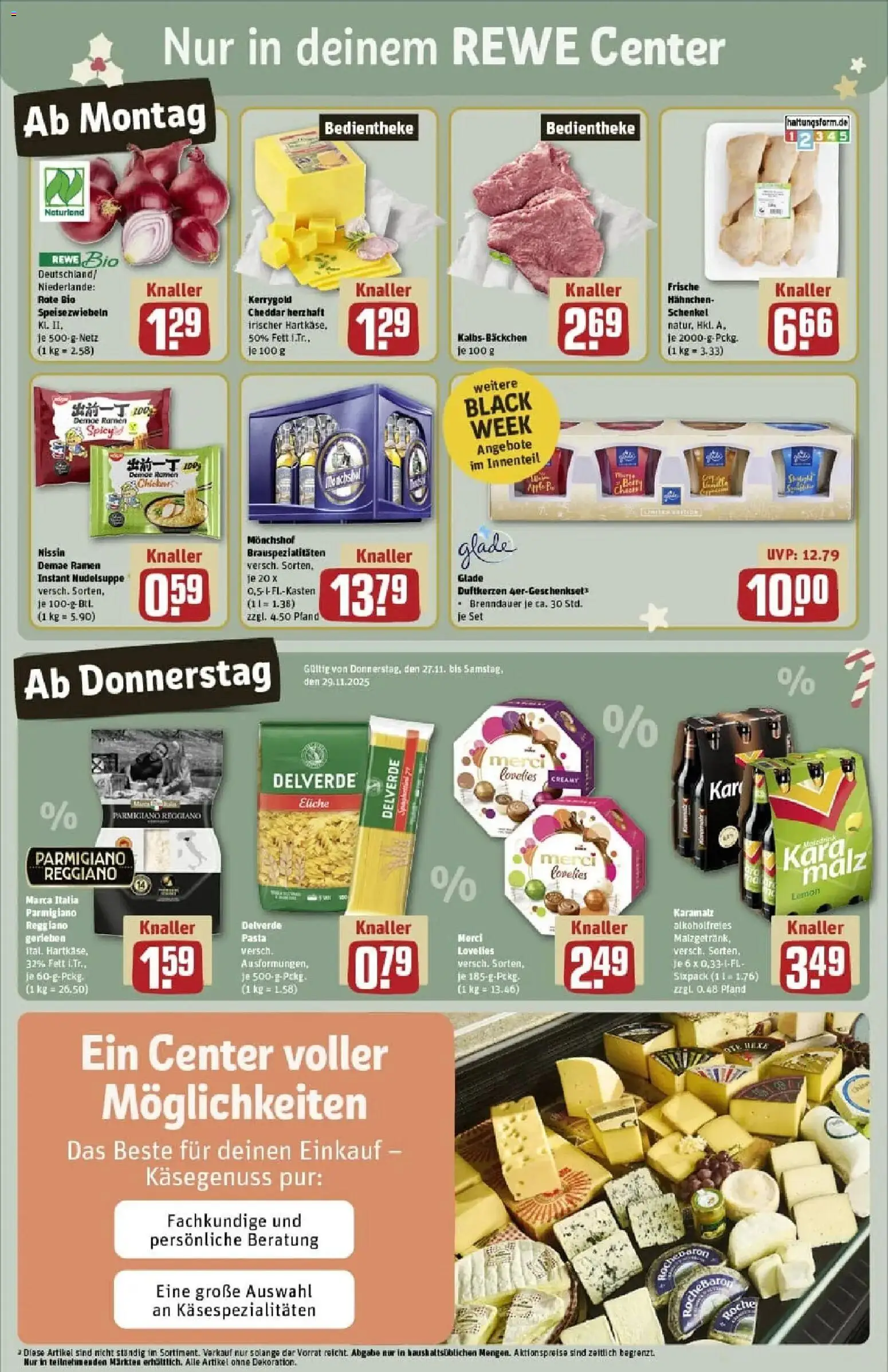 Rewe prospekt Ettlingen	 – gültig ab 23.11.2025 | Seite: 5 | Produkte: Monchshof, Merci, Hahnchen, Pasta