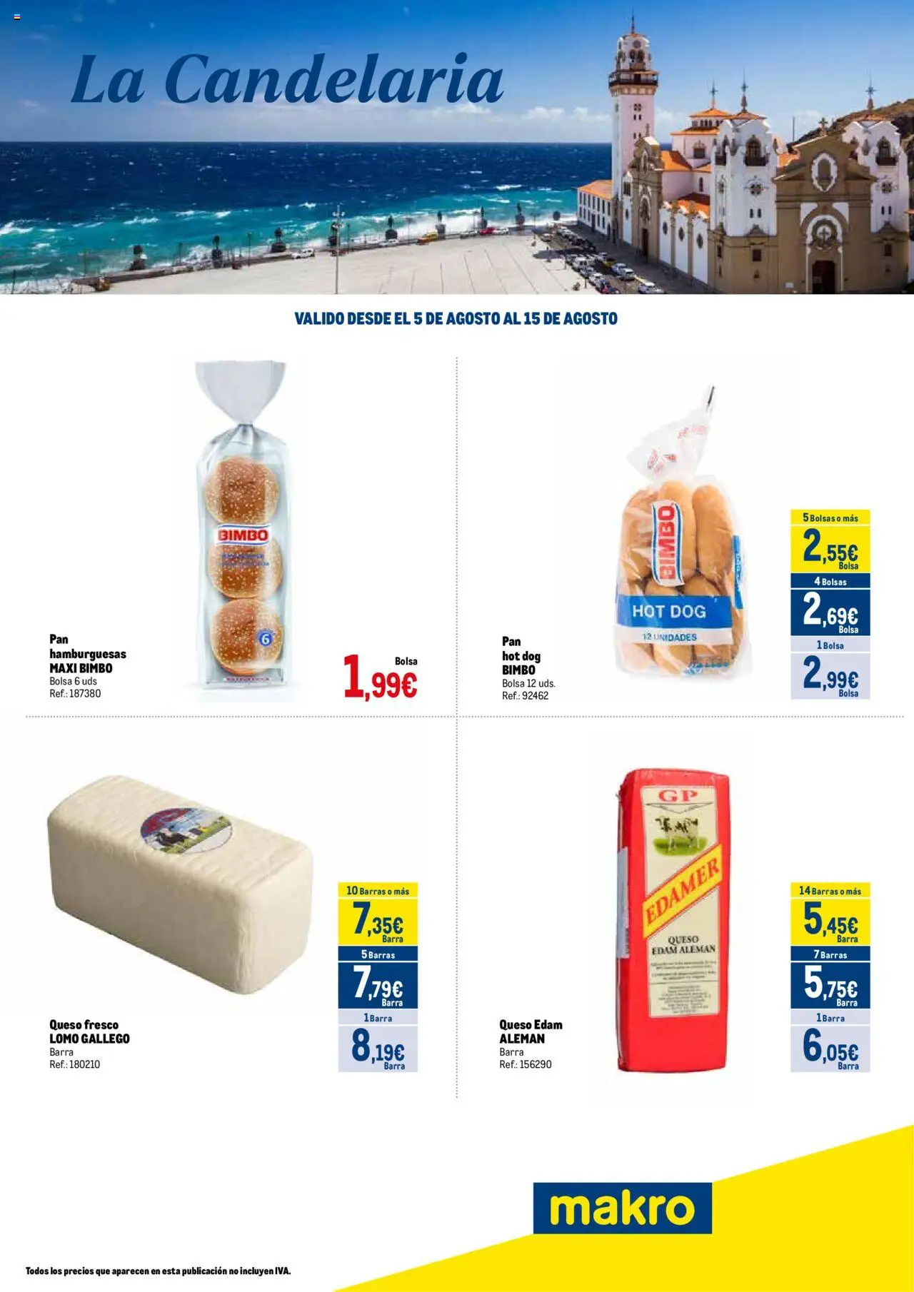 Makro - Fiestas de La Candelaria - La Laguna │ válido desde el 05.08.2025 | Página: 1 | Productos: Queso, Queso fresco, Bolsa
