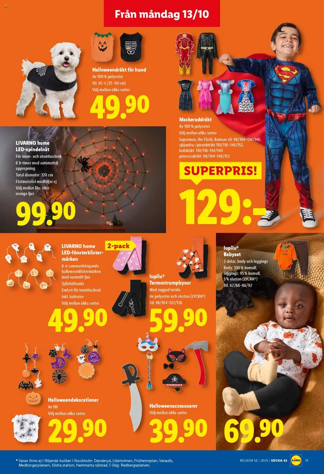 Lidl reklamblad aktuell från 13.10.2025 | Sida: 15 | Produkter: Batterier, Filt, Leggings, Ljus
