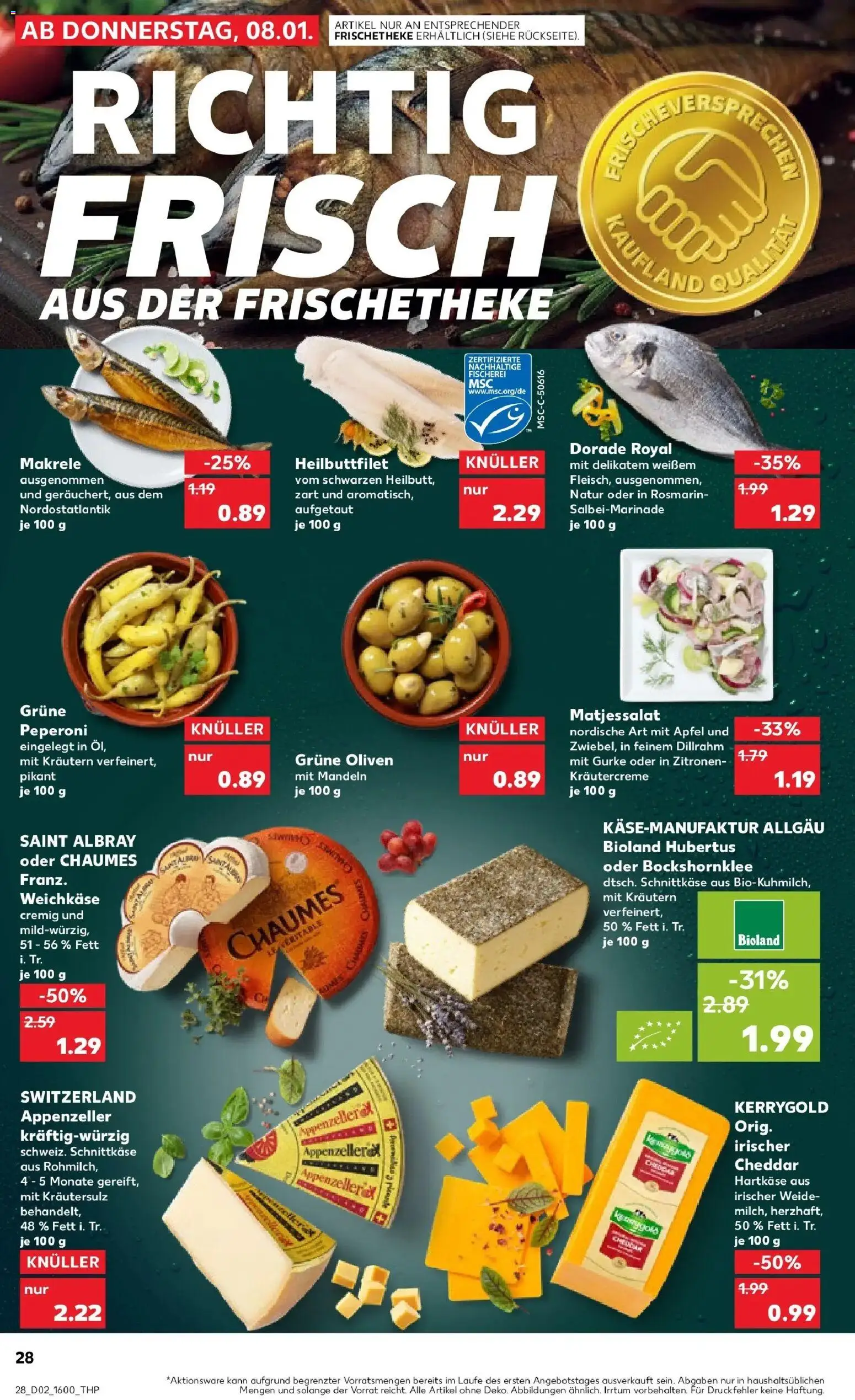 Kaufland prospekt Soest	 – gültig ab 11.01.2026 | Seite: 28 | Produkte: Dorade, Äpfel, Mandeln, Zitronen