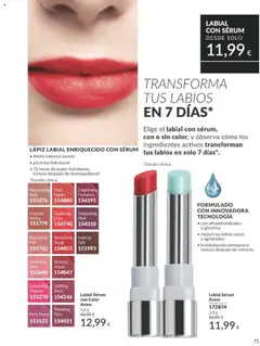 Catálogo AVON campaña 8 │ válido desde el 01.08.2025 | Página: 75 | Productos: Lápiz labial, Κρεμάστρα, Sérum, Café