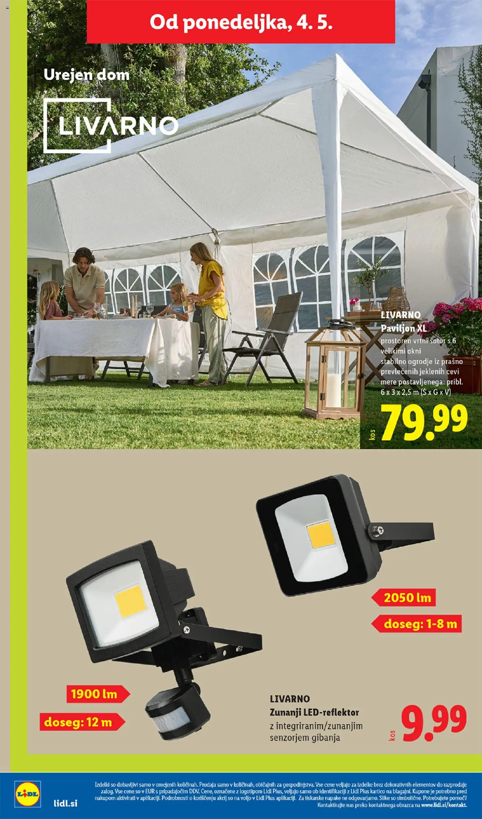 Novi Lidl katalog ponudbe – veljaven od 29.04.2026 | Stran: 64 | Izdelki: Šotor