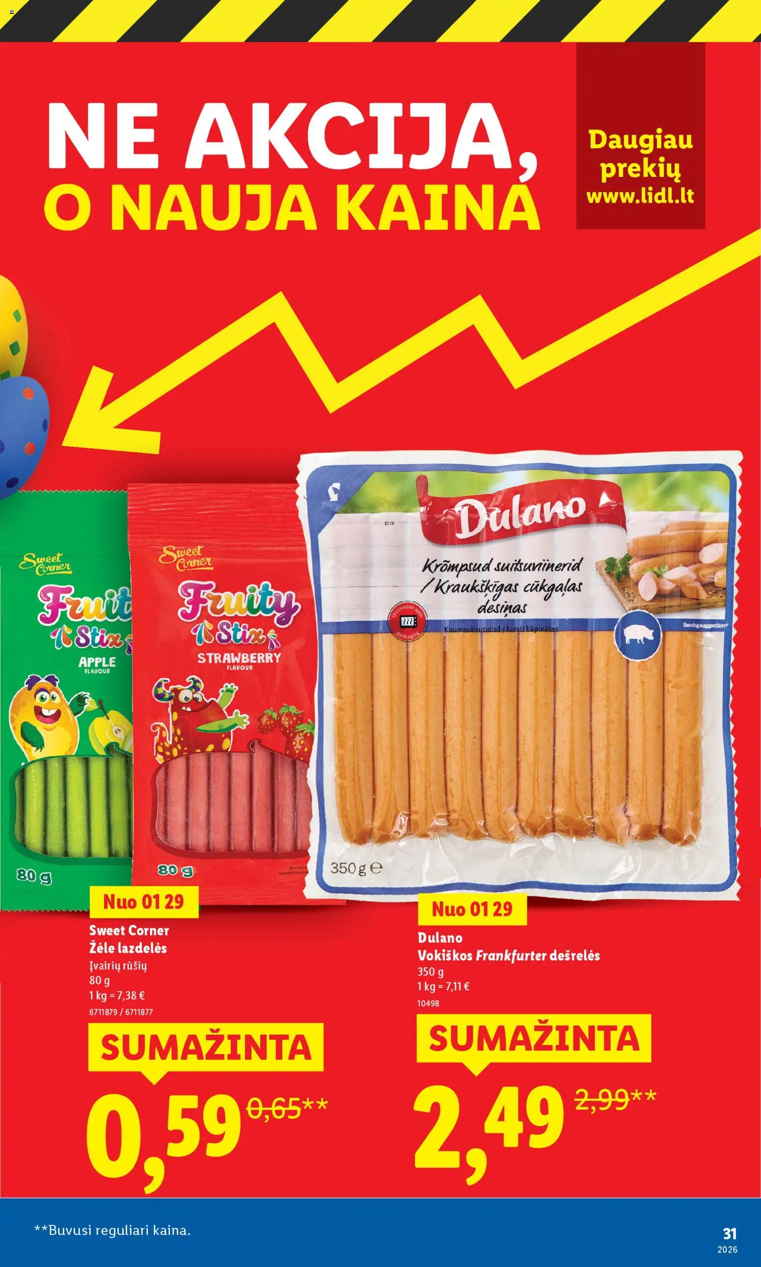 LIDL akcijos nuo 23.03.2026 | Puslapis: 31 | Prekių: Dešrelės