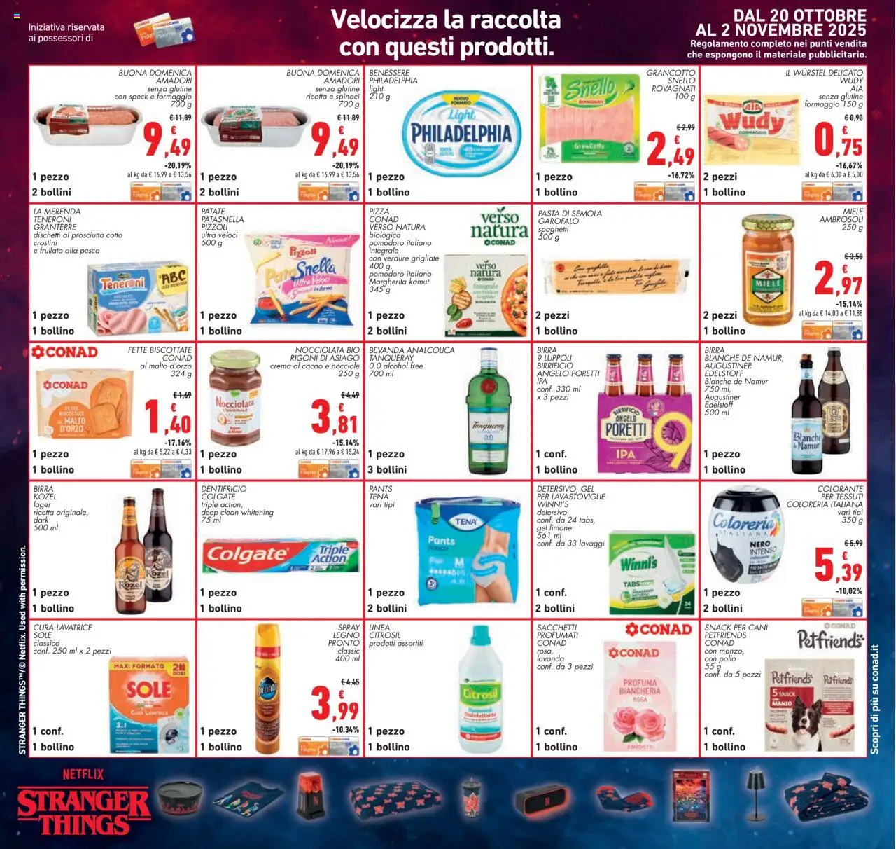 Volantino Conad del 22.10.2025 | Pagina: 26 | Prodotti: Pomodoro, Pasta, Lavatrice, Lavanda