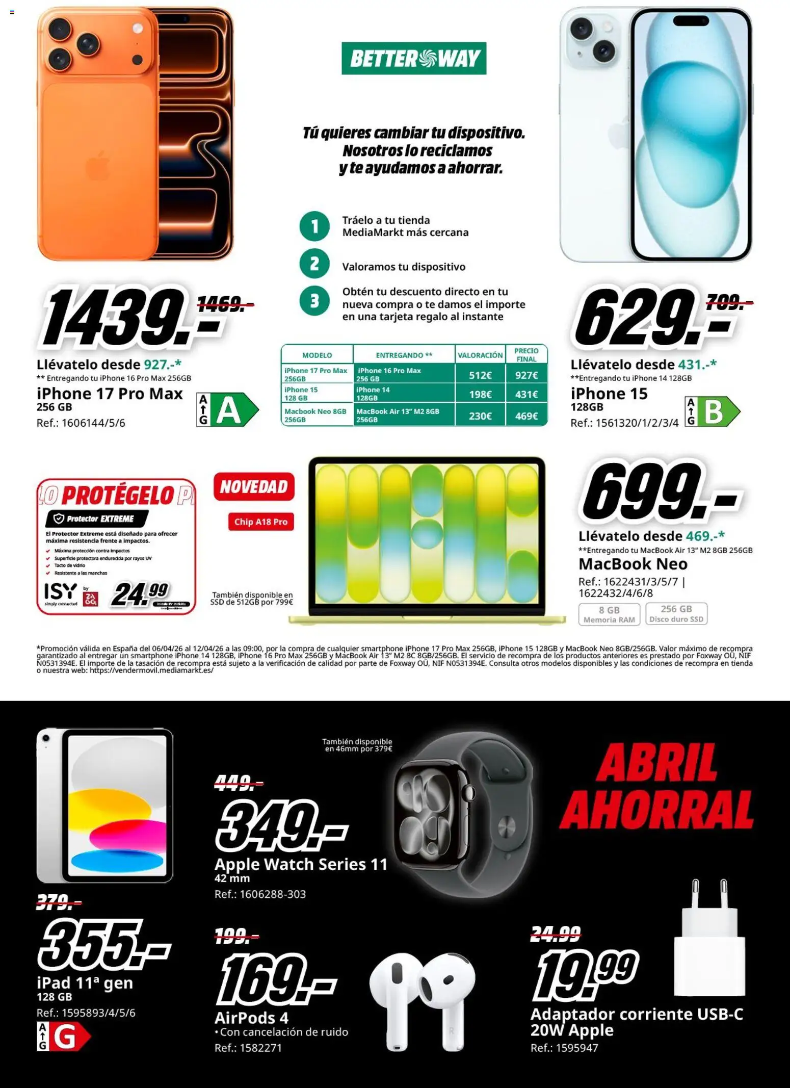 Media Markt folleto │ válido desde el 06.04.2026 | Página: 10 | Productos: Smartphone, Apple, Iphone, Disco
