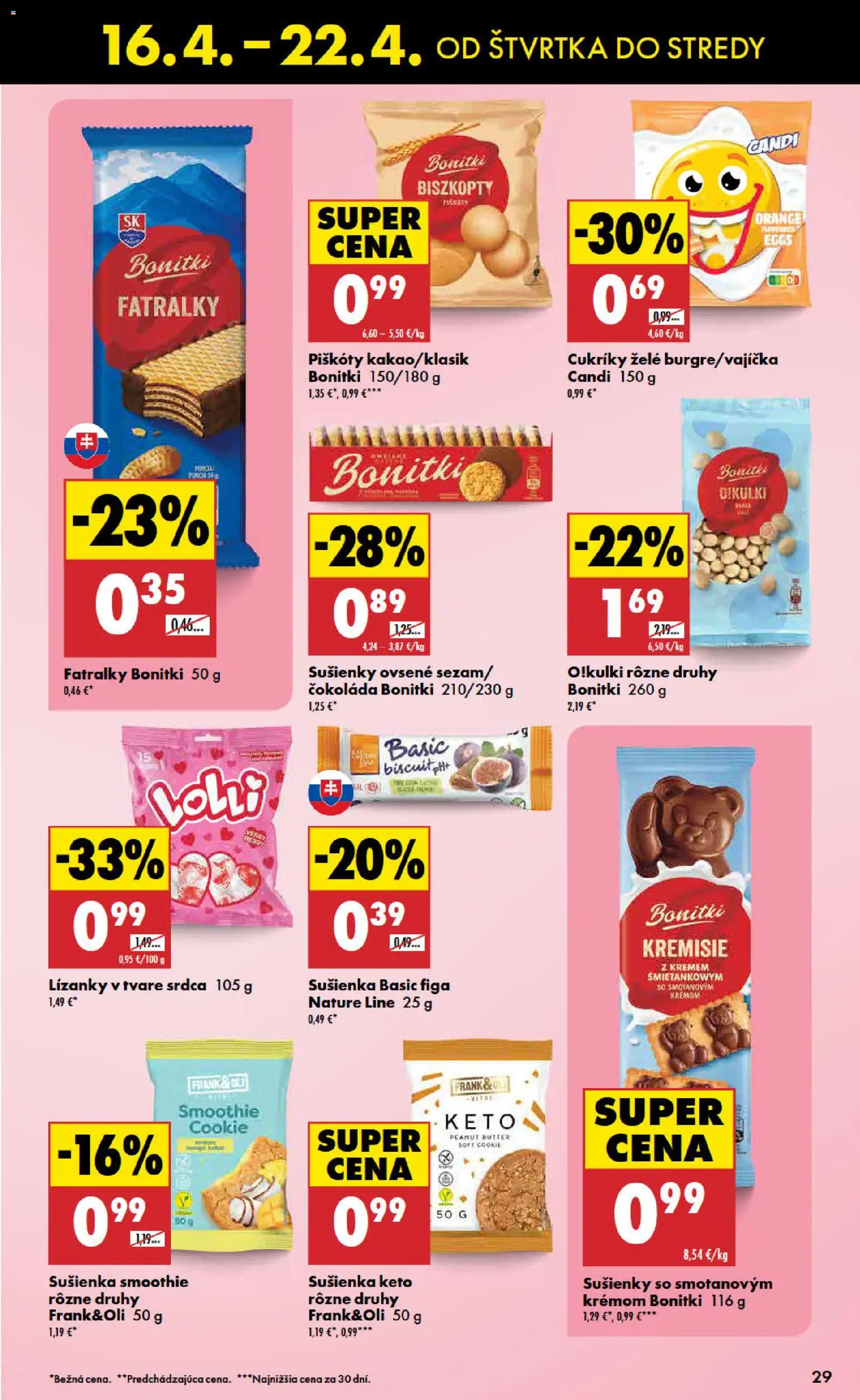 Nové Biedronka akcie – leták je platný od 16.04.2026 | Strana: 29 | Produkty: Čokoláda, Cukríky