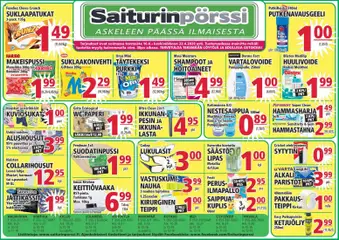 Saiturinpörssi-mainoslehti voimassa 16.04.2026 alkaen