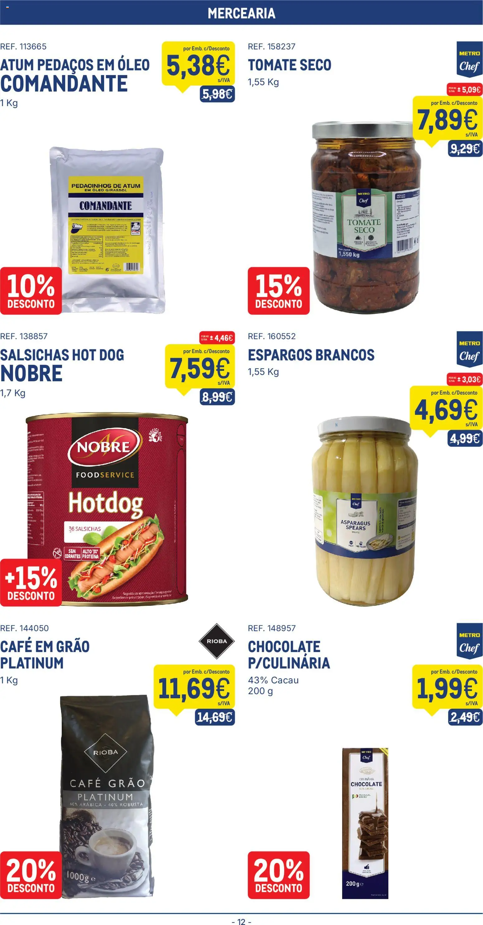 Makro folheto │ válido de 21.04.2026 | Página: 12 | Produtos: Café, Chocolate, Tomate, Proteina