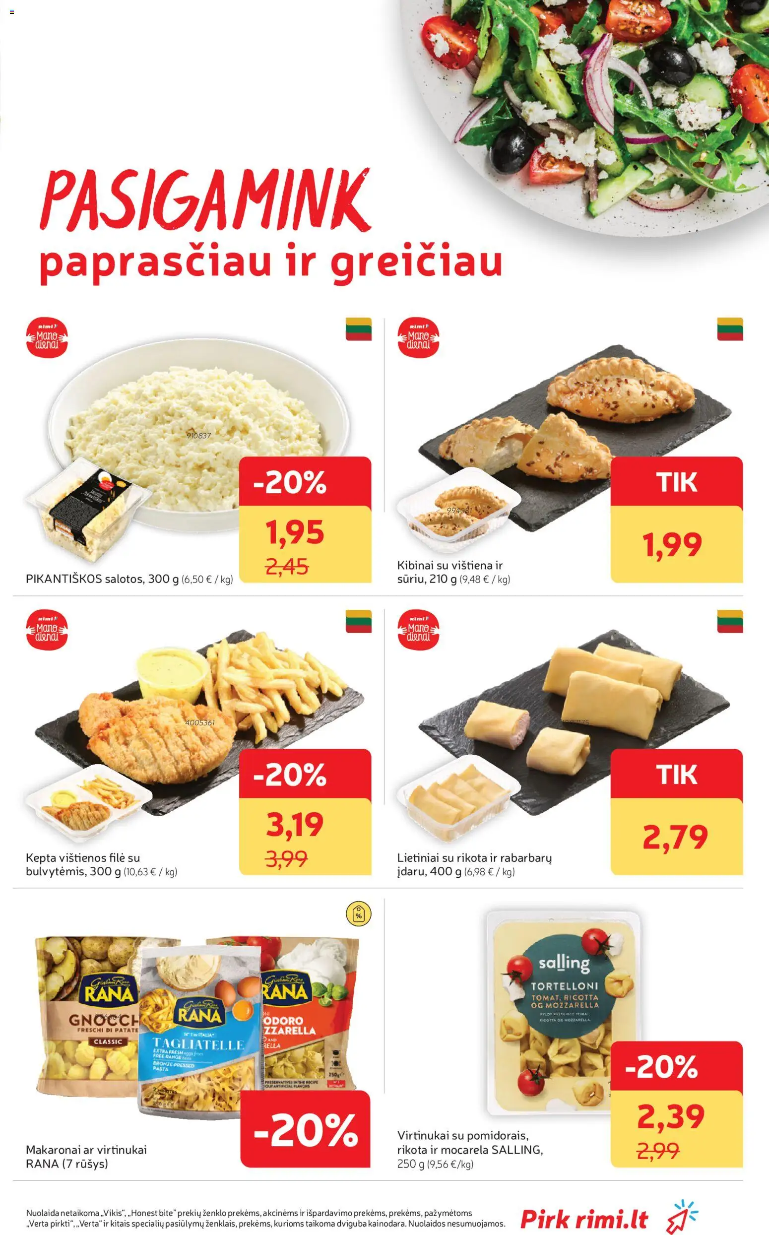 Rimi akcijos nuo 28.10.2025 | Puslapis: 15 | Prekių: Vištienos, Vištiena, Makaronai